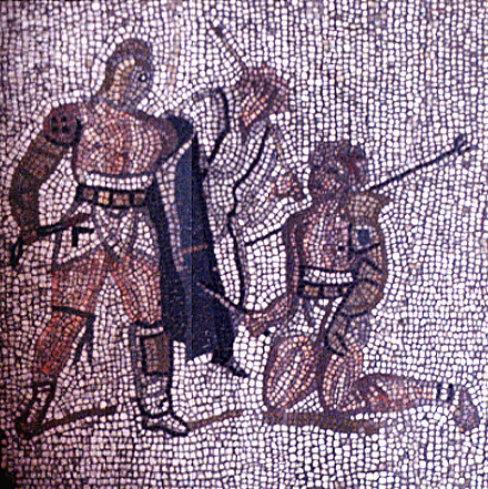 Győztes secutor és summa rudis